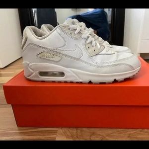 White Nike Airmax 90 Leather